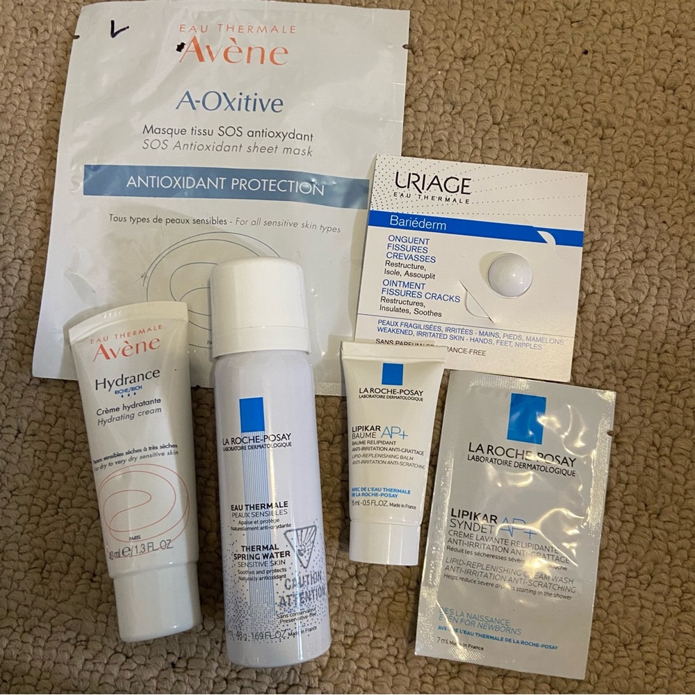 Avène / La Roche Posay / Uriage Skincare Set